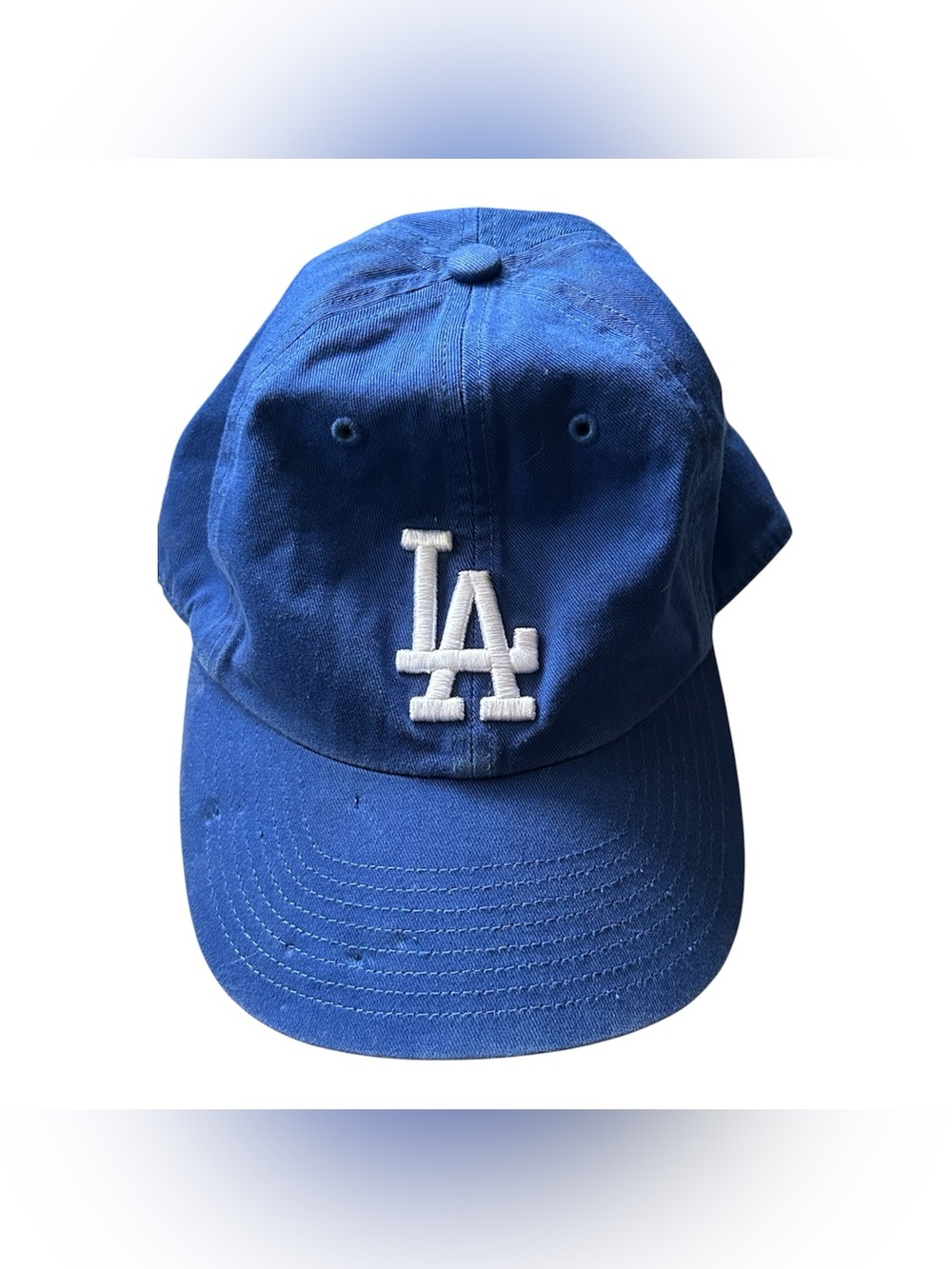47 Brand Royal Blue LA Embroidered Baseball Cap with White Logo
